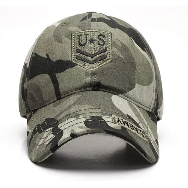 Kamouflage Basebollkeps, Militärkepsar Army Camo Basebollkepsar Bomulls Casual Justerbar Justerbar Metallspänne Basebollkepsar (Camo Unisex)