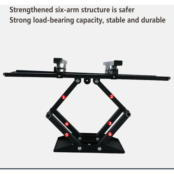32-70 tommer TV vægbeslag drejelig og vippelig, buet LED LCD TV vægbeslag med dobbelt ultra stærke arme maks belastning 55 kg KLB