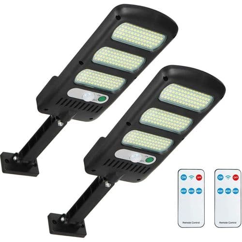 Solcellelys for utendørs bruk, 213 LED solcellelampe med bevegelsessensor, vanntett