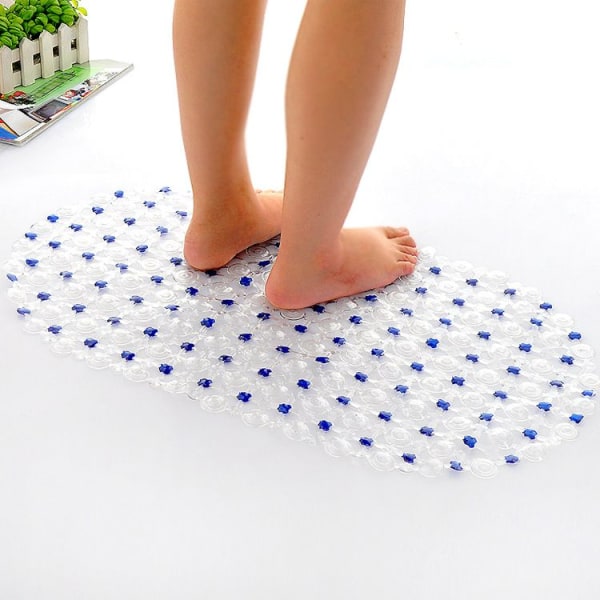 Badkarsmatta 36*67cm halkfri PVC badmatta matta badrum dusch ihålig fotkudde sugkopp golvmatta