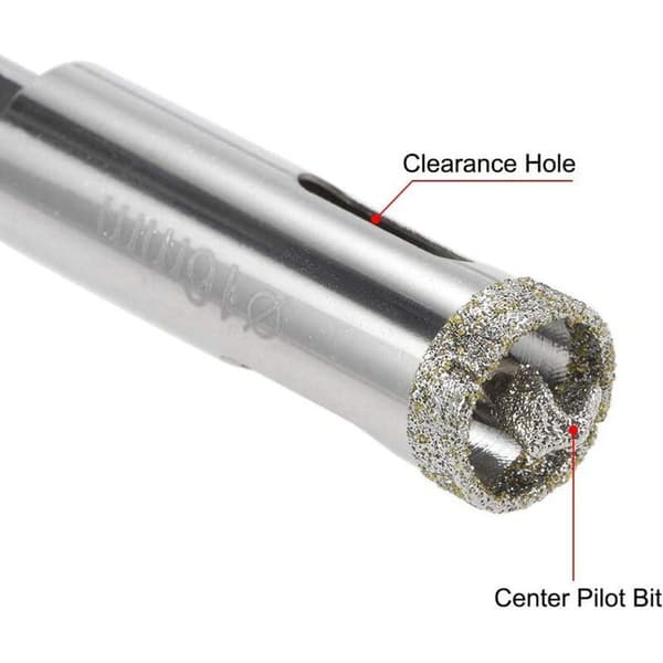 Diamantbor hulsave med centreringsguide til 16 mm glaserede porcelænsfliser