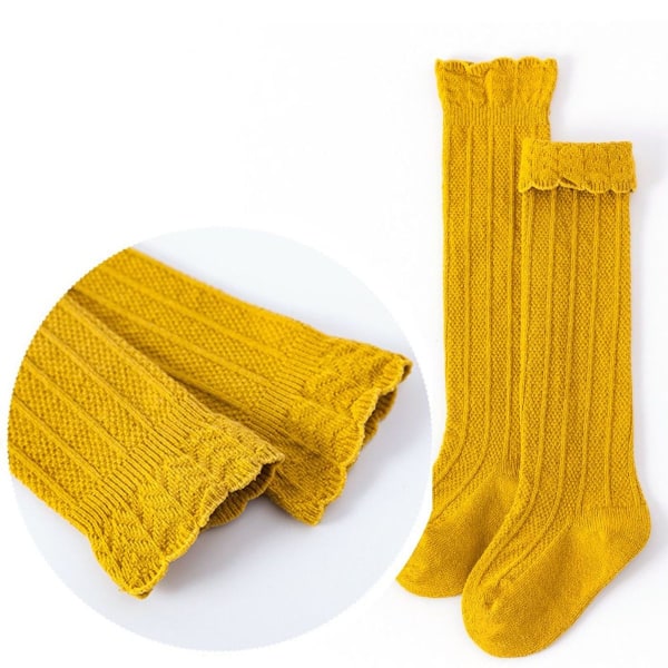 Knehøye sokker for nyfødte, småbarn, uniform lengde, 1 til 3 år gammel KLB