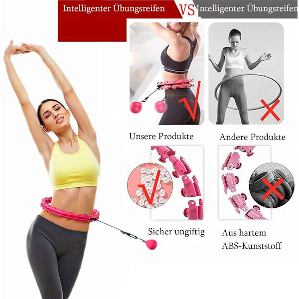 Hula Hoop Smart Fitness för Vuxna för Viktminskning och Massage