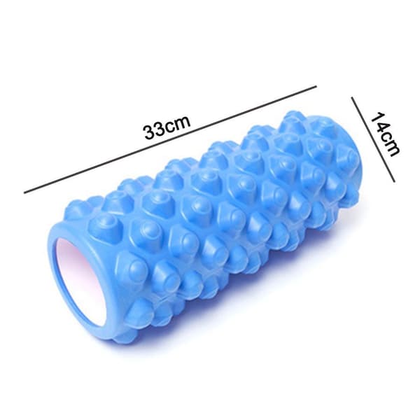 Fascia rollersï¼? Foam Roller Ekstra lang fascia roller 33cm ï¼? Pilates roller fér Blå