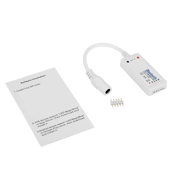 Mini Bluetooth WLAN LED-Controller DC12-24V Fjärrkontroll Smart KLB