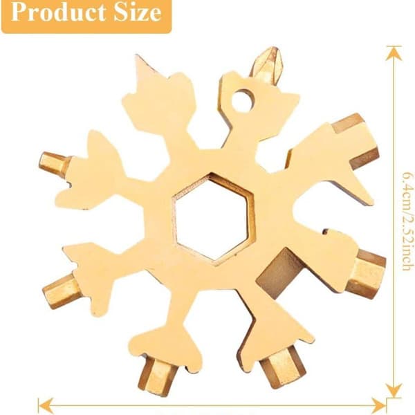 3 st Snowflake Multi-Tool 18-i-1 Phillips skruvmejsel set, KLB
