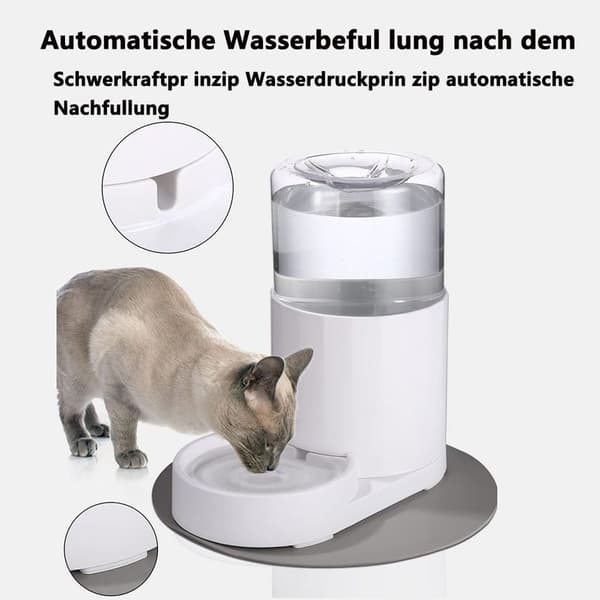 Automatisk vanndispenser for kjæledyr, 2,5L vanndispenser for hunder og KLB