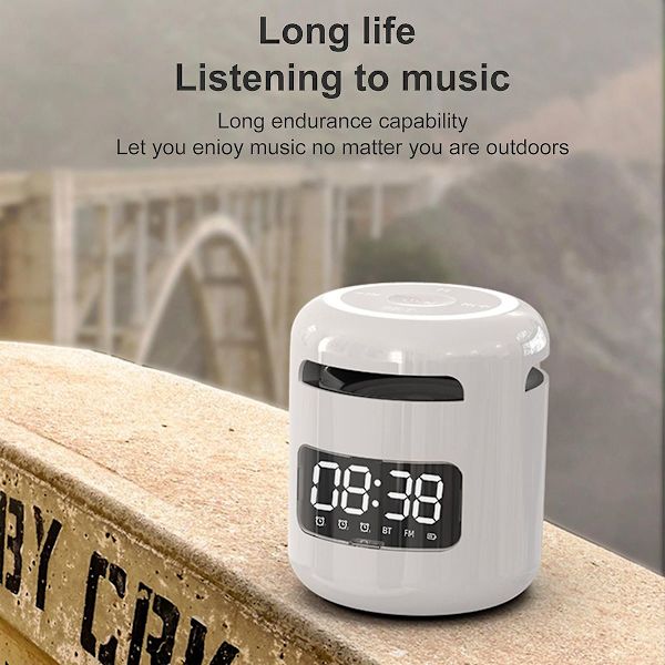Luova Bluetooth-kaiutin: Minikortti, herätyskello, kannettava subwoofer ulkokäyttöön