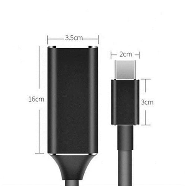 USB-C-HDMI-sovitin 4K 30 Hz naarasadapterikaapeli videokaapeli