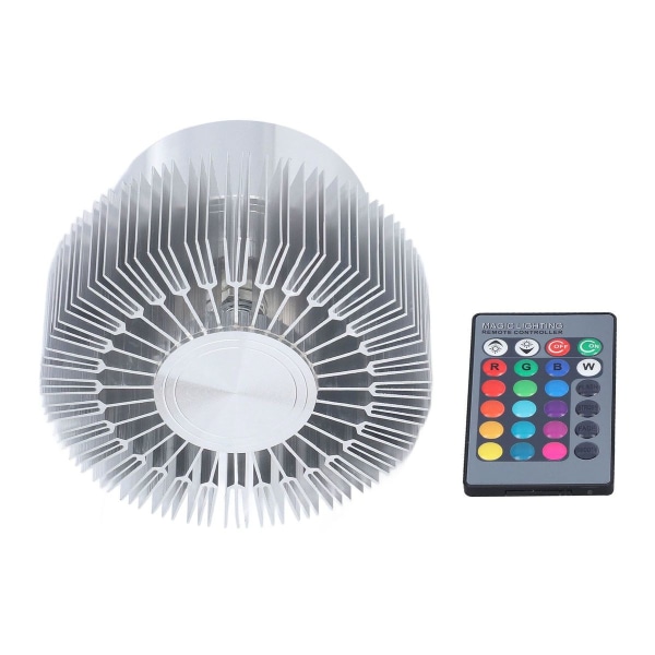 LED-loftslampe, 360° belysning, 24-knaps kontrol, LED-lampe KLB