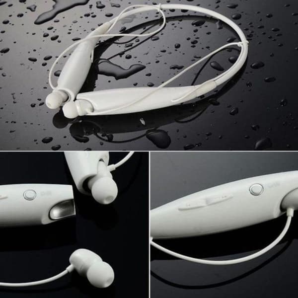 Stereo støjreducerende headset trådløst Bluetooth headset hvid