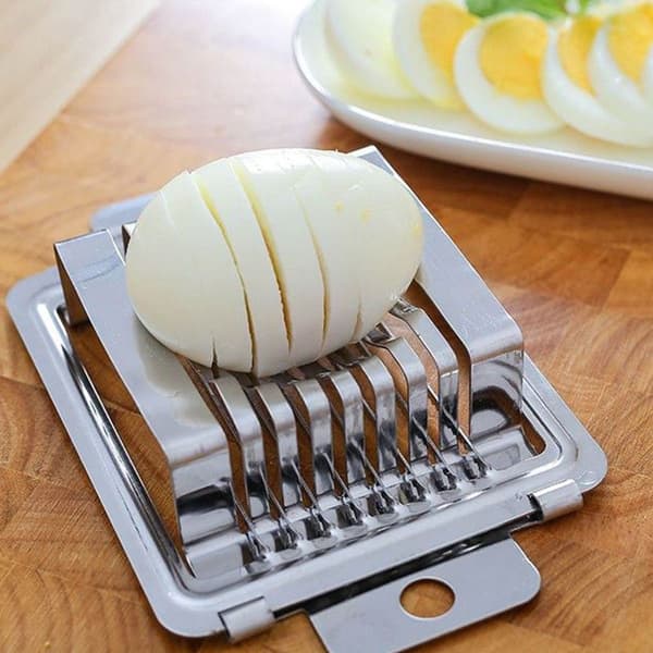Eggeskiller, eggverktøy, rustfritt stål enkelt kutt rustfritt stål eggekutter hjem