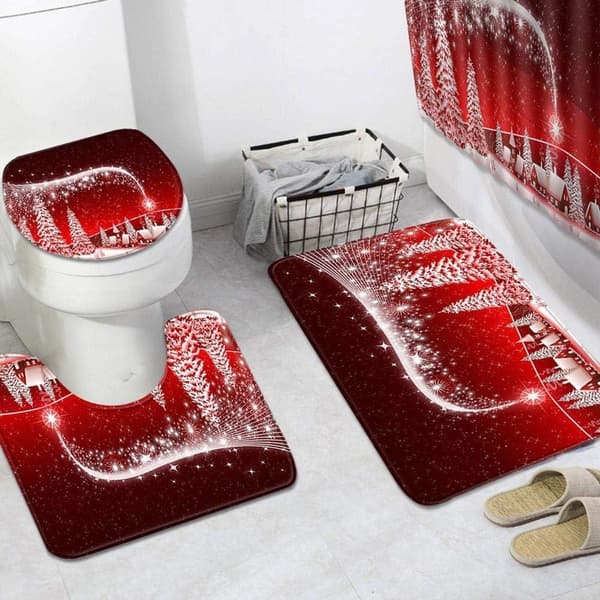 Pcs Elk Pattern Vanntett Dusj Gardiner Julepynt KLB