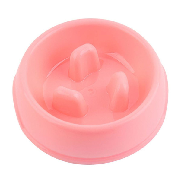 Kattefoder Skål Anti-Choking Langsom Mad Skål Pink S KLB