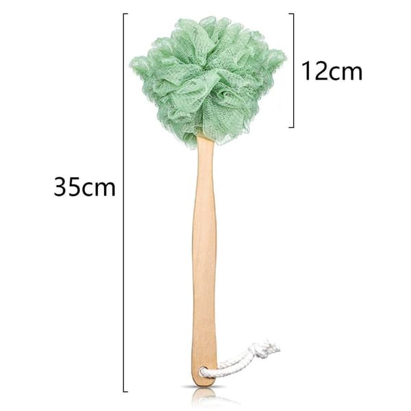 Loofah ryggskrubb för duschen | Bambukolfiber grön