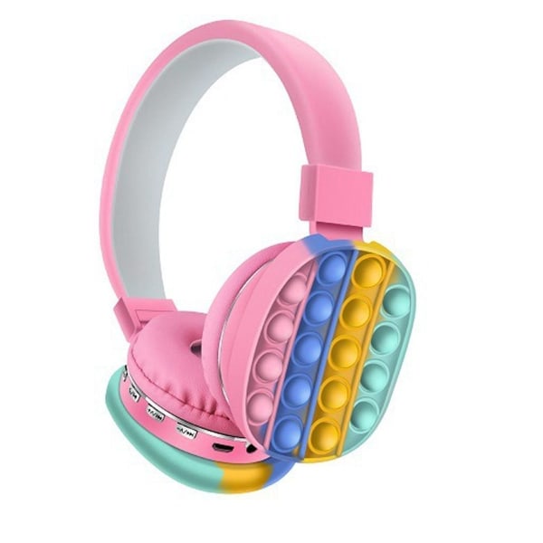 Bluetooth-headset, trådløst stereoheadset med rosa