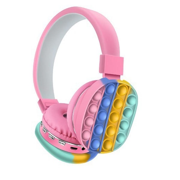 Bluetooth-kuulokkeet, langattomat stereokuulokkeet, vaaleanpunaiset