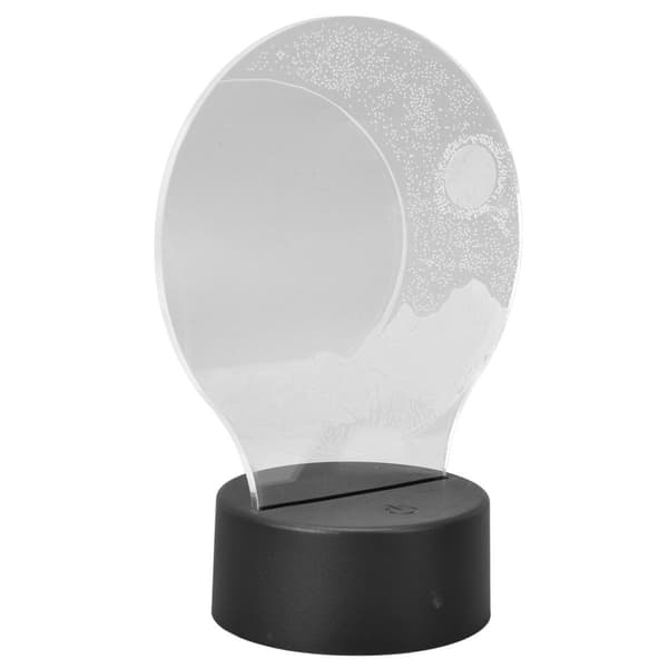 Halvmåne 3D lys, 7 farver, touch skiftende LED nat KLB