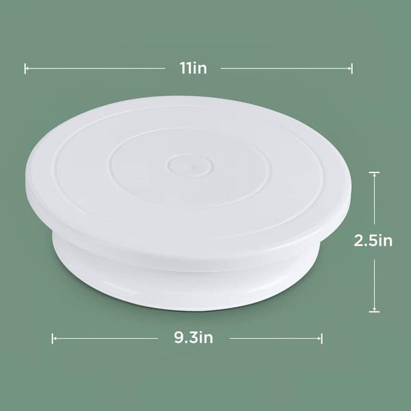 Roterende kakeplate for baking kaker, bakverk, glasur