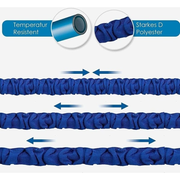 Laajennettava puutarhaletku 60M/200FT Joustava puutarhaletku Retractable Hose Fittings 7 suihkupistoolifunktiolla puutarhan kasteluun ja puhdistukseen (60m) KLB