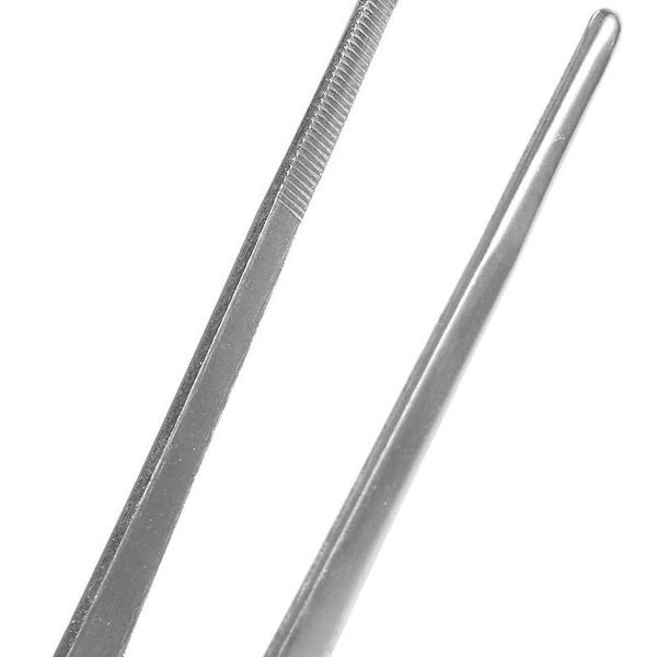Kjøkkenpinsett, grillpinsett, matpinsett, rett pinsett i rustfritt stål (30 cm) KLB