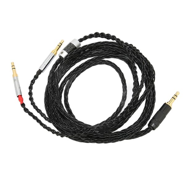 Hodetelefonkabel 3,5 mm plugg til 3,5 mm dobbelplugg gullbelagt KLB