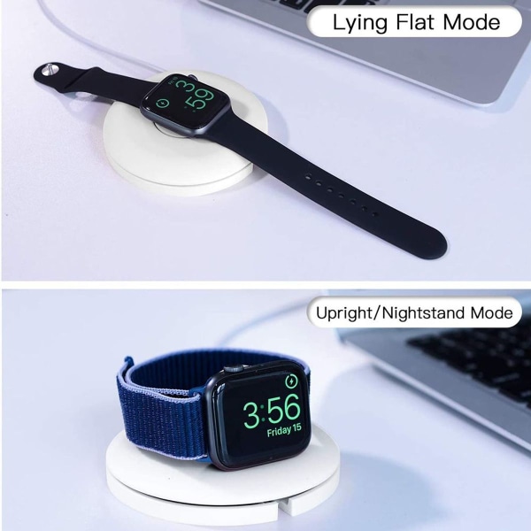 Apple Watch latausaseman ponnahdusikkunan johtoteline, valkoinen