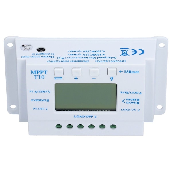 10A 12/24V MPPT PWM aurinkolataussäädin LCD-näytöllä KLB