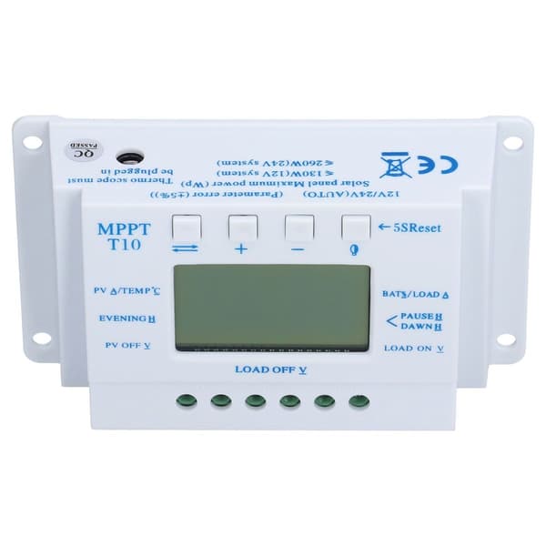 10A 12/24V MPPT PWM solcelleladningsregulator med LCD KLB