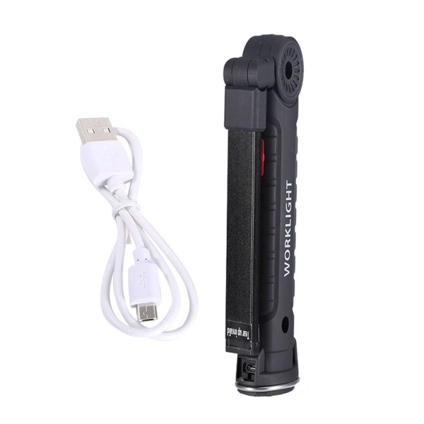 USB-opladning COB nødlys, foldbar LED arbejdslampe KLB