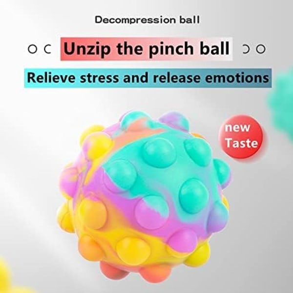 Pop Fidget Ball Popper It, 3D Anti-Stress Squeeze Pop Ball, It Fidget Toy KLB