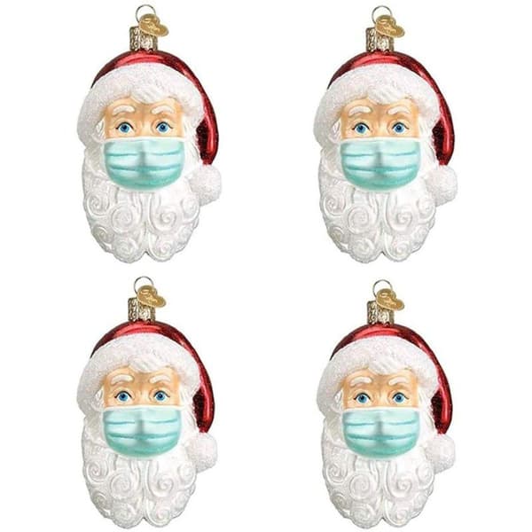 Hængende Julemand med maske, 3D julepynt, Jule KLB