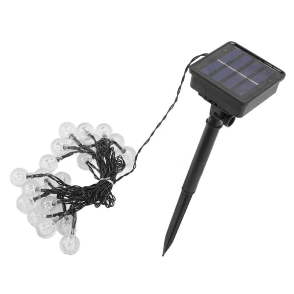 Solcelle Ball String Lights 20 LED 2 Moduser IP65 Vanntett Solar KLB