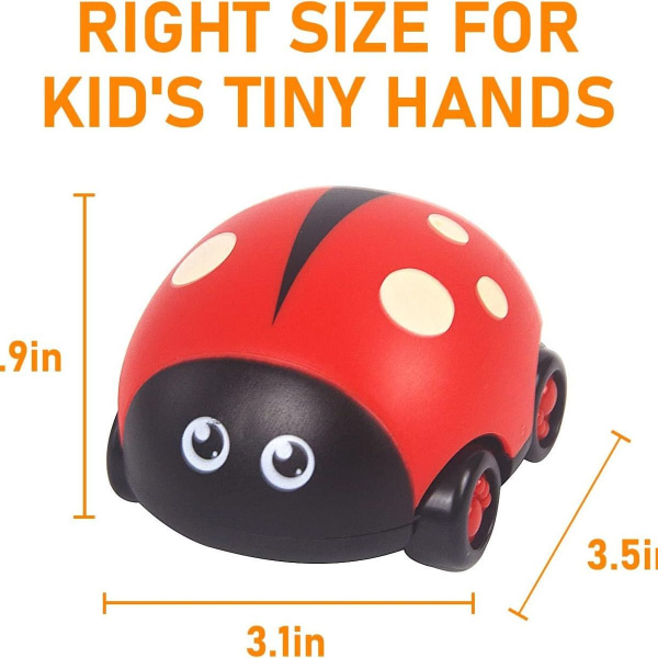 Leksaker för småbarn i åldrarna, friktionsdrivet fordonslekset KLB