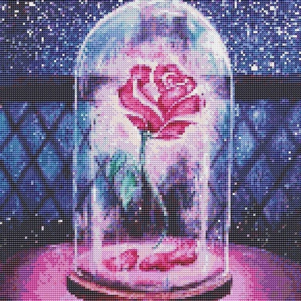 ParNarZar Rose DIY 5D timanttimaalaus täydellinen sarja Crystal Rhinestone Kirjonta KLB