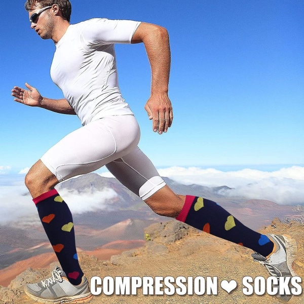 Atletiske elastiske kompressionsstrømper Sygeplejerske Leggings Lang Style 3 KLB
