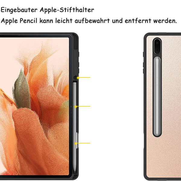 Etui kompatibel med Samsung Galaxy Tab S7 FE 12.4 5G/ S8+ Plus 5G 2022/ S7+ KLB