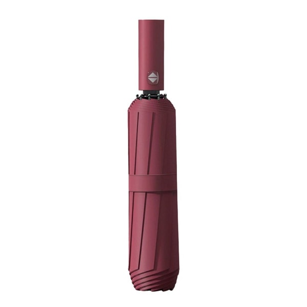 Automatiskt paraply Vindtätt reseparaply Compact Wine Red KLB