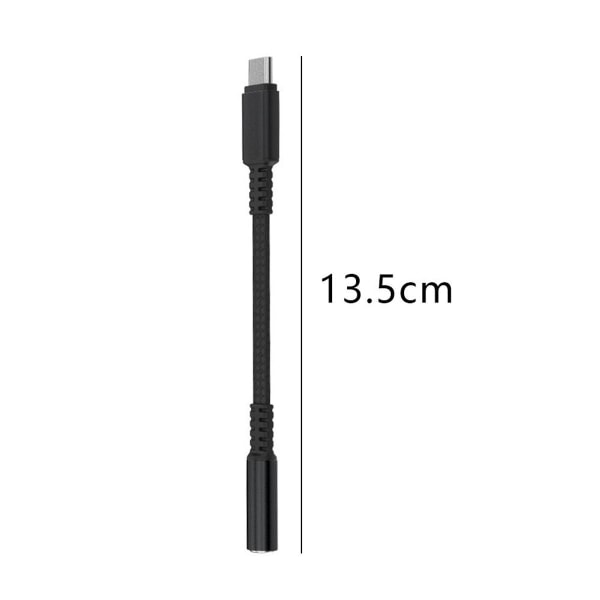 USB Type C till 3,5 mm hörlursadapter 2-pack USB Svart