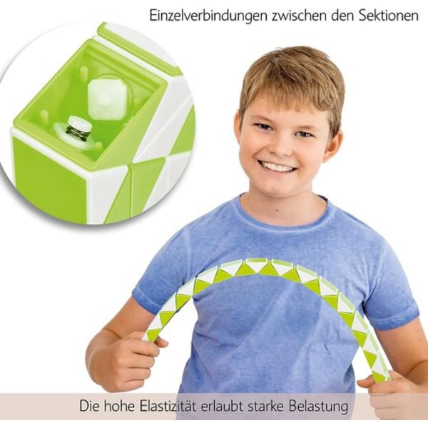 CUBIDI Magic Snake 48 palikalla - pulmapeli lapsille ja aikuisille - ihanteellinen