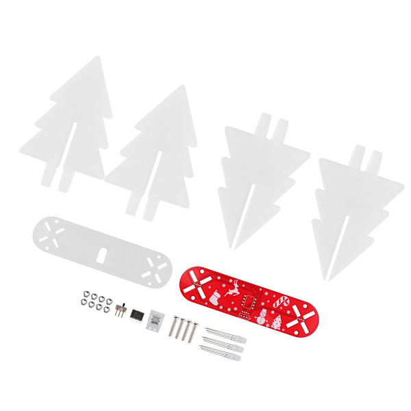 DIY tredimensionell julgran elektronisk LED-krets byggsats KLB