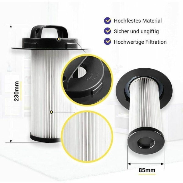 Reservefilter til Philips støvsuger FC9200/9202/9204/9206/9208/9209 Hypa filter
