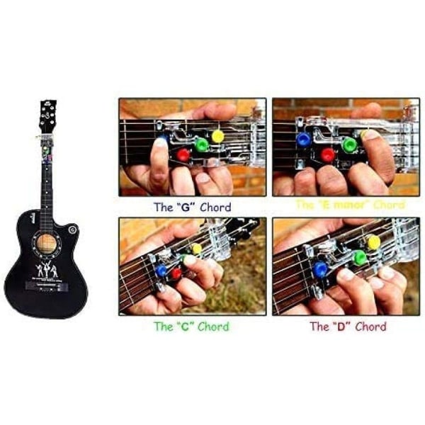 Gitarrlärningssystem, gitarrlärhjälpmedel, klassisk assistent, övningsstämmare, verktyg KLB