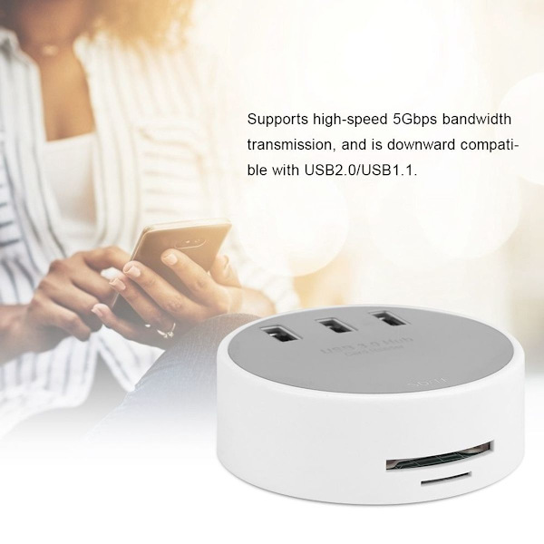 Multiport USB HUB 3 portar USB 3.0 Splitter Adapter med KLB