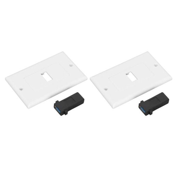 USB 3.0 veggplate med hurtiglading, dobbel port USB3.0 KLB