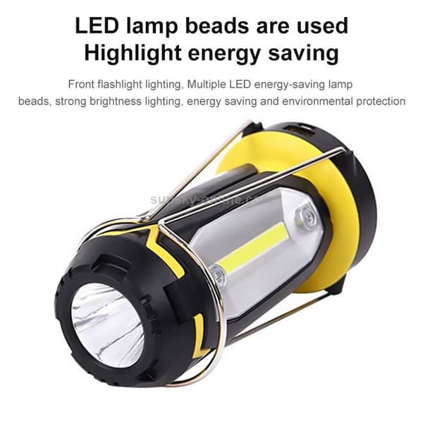 Multifunktionell USB-laddningsbar campinglampa utomhus tält bärbara väskor