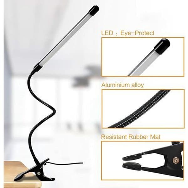 LED-skrivebordslampe Klemmelampe KLB