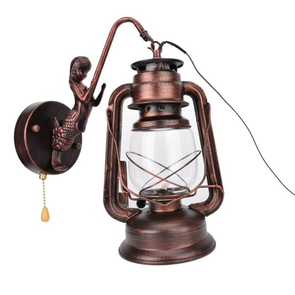 111-240V retro stil jernlampe, antikk pendellampe KLB