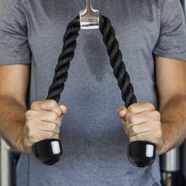 Nylon triceps rep, svart, 90 cm
