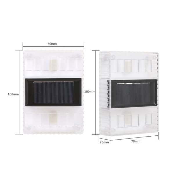 LED solcelled natlys til hjemmet, udendørs havedekoration (hvidt lys)